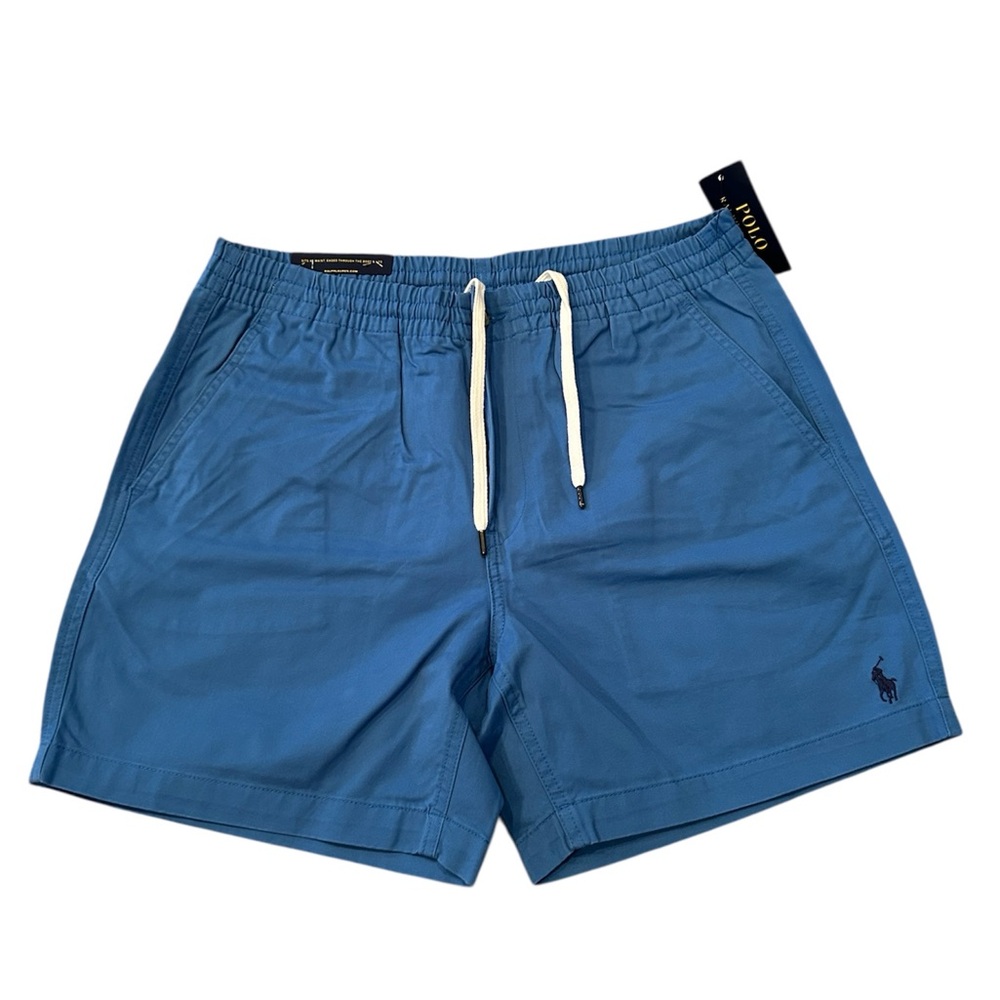 NWT Polo Ralph Lauren -Men's Cream Classic Fit-Stretch Prepster 6” Shorts- Sz M